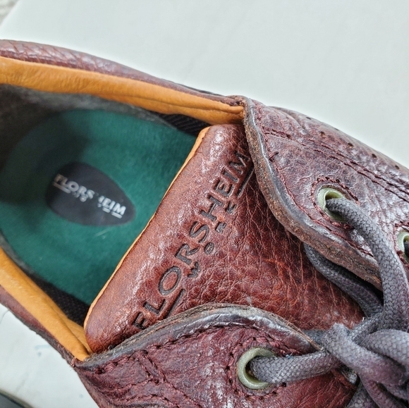 Florsheim Steel Toe Shoes Mens 7 D Womens 9 M Brown Leather Work Safety Oxford - Picture 12 of 16